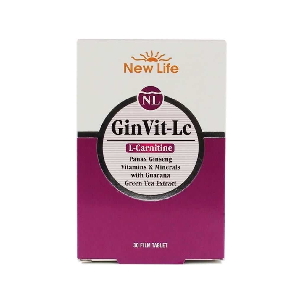 New_Life GinVit-Lc L-Carnitine 30 Tablet