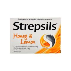Strepsils Bal ve Limon Aromalı BoğazPastil 24 Adet