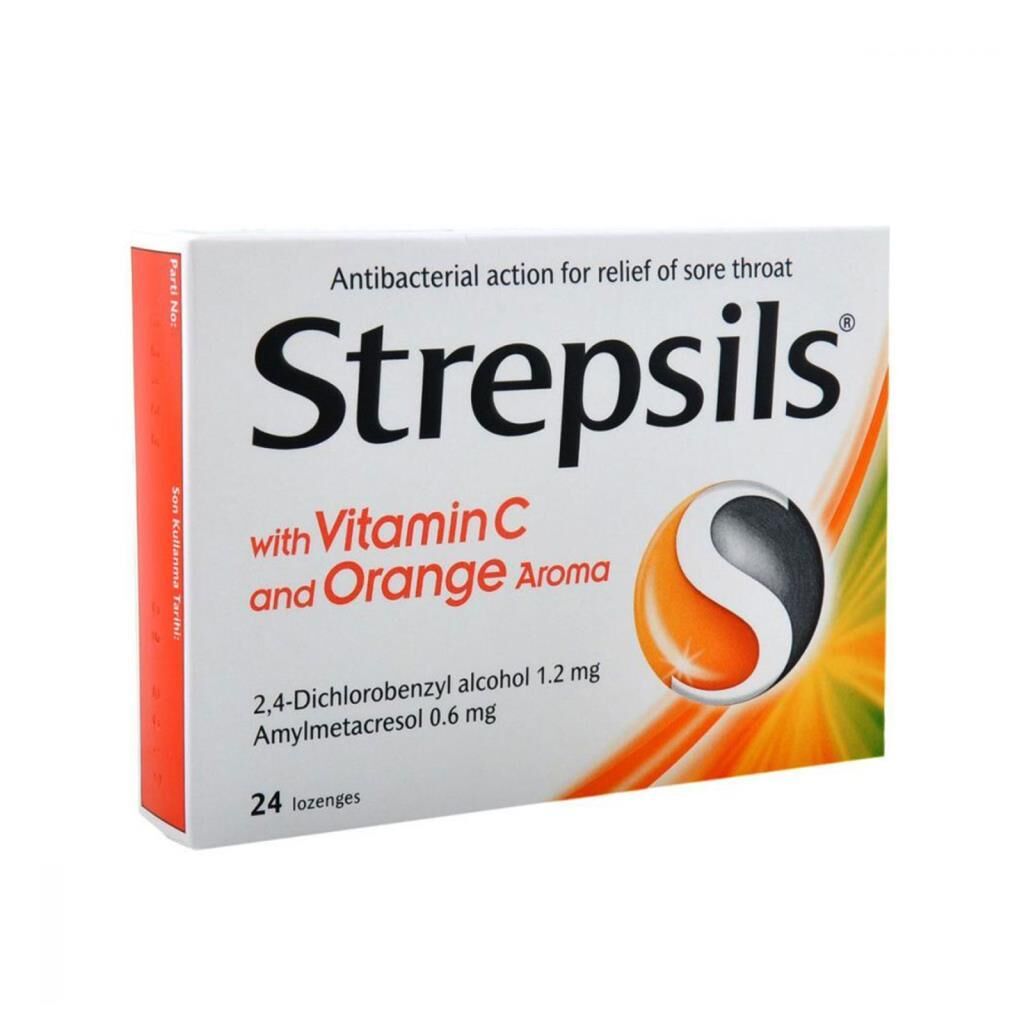 Strepsils C Vitaminli ve Portakal Aromalı BoğazPastil 24 Adet