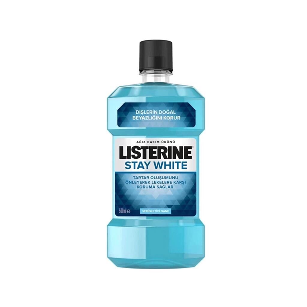 Listerine Stay White Anti-Tartar Nane Aromalı Gargara 500 ml