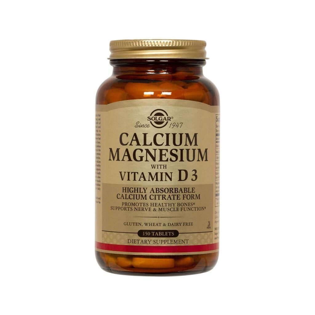 Solgar Calcium Magnesium With Vitamin D3 150 Tab.