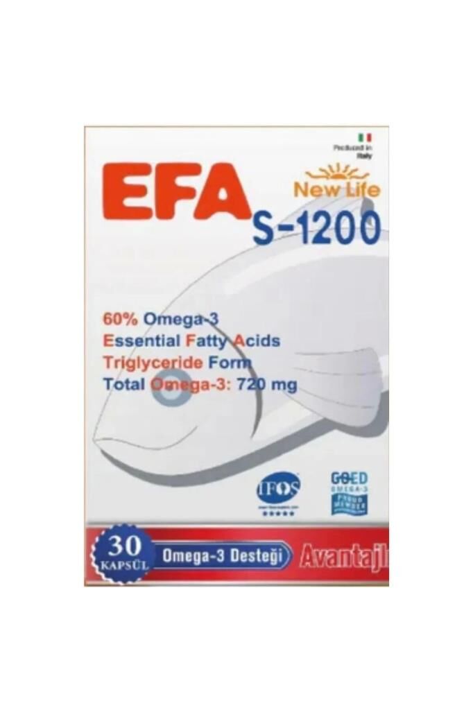 New Life Efa S-1200 30 Softgel Kapsül