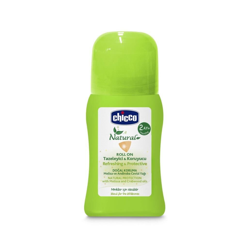 Chicco Natural 2 Ay+ Bebek Tazeleyici ve Koruyucu Roll On 60 ml