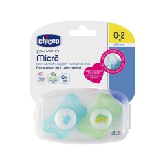 Chicco Emzik Erkek 0-2 Ay Silikon Physio Micro 2 li