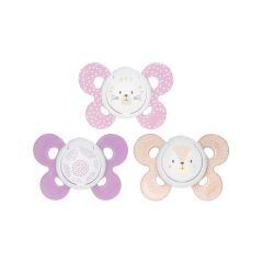 Chicco Comfort 2 li 6-16 Ay Kız Silikon Emzik