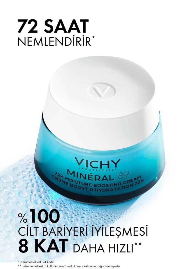 Vichy Mineral 89 Light 72 Saat Nemlendiren Hafif Doku Bakım Kremi 50 ml