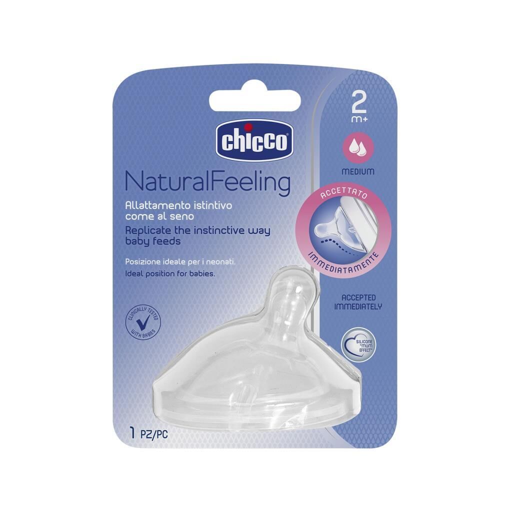 Chicco Biberon Emziği 2+ Ay NaturalFeeling
