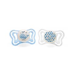Chicco Emzik Erkek 2-6 Ay Silikon PhysioForma Light 2 li Gece Parlayan