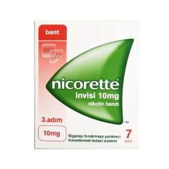 Nicorette invisi 10 mg 3. Adım Nikotin Bandı 7 Bant