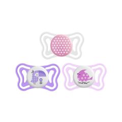 Chicco Emzik Kız 2-6 Ay Silikon PhysioForma Light 2 li