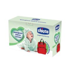 Chicco Bebeğimin Bakım Çantası Kırmızı Sırt Çantası Hediye