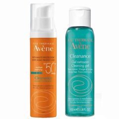 Avene Cleanance Spf50+ Güneş Koruyucu 50 ml ve Yıkama Jeli