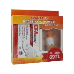 New_Life Efa Daily 30 Kap & D3 Vitamin Spr. 30 ml