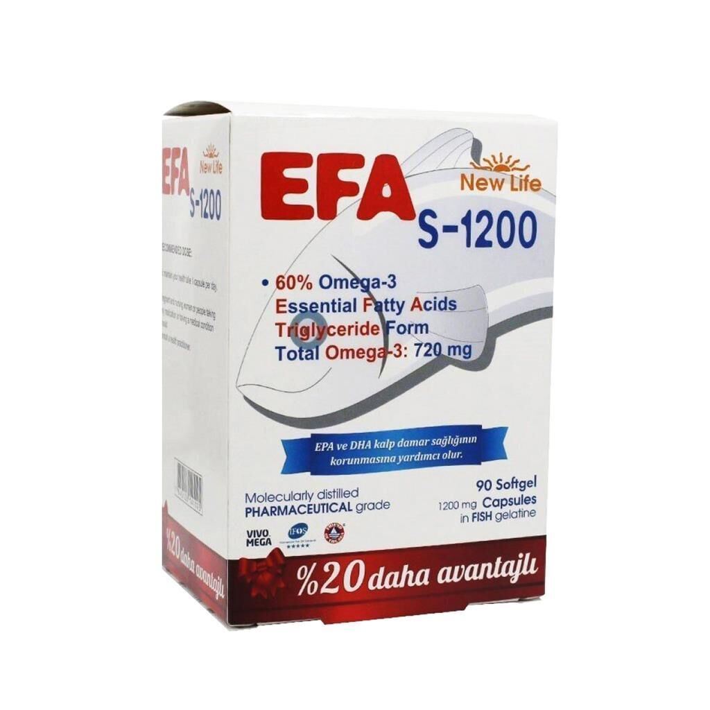 New_Life Efa S-1200 Avantajlı Paket 90 Yumuşak Kapsül