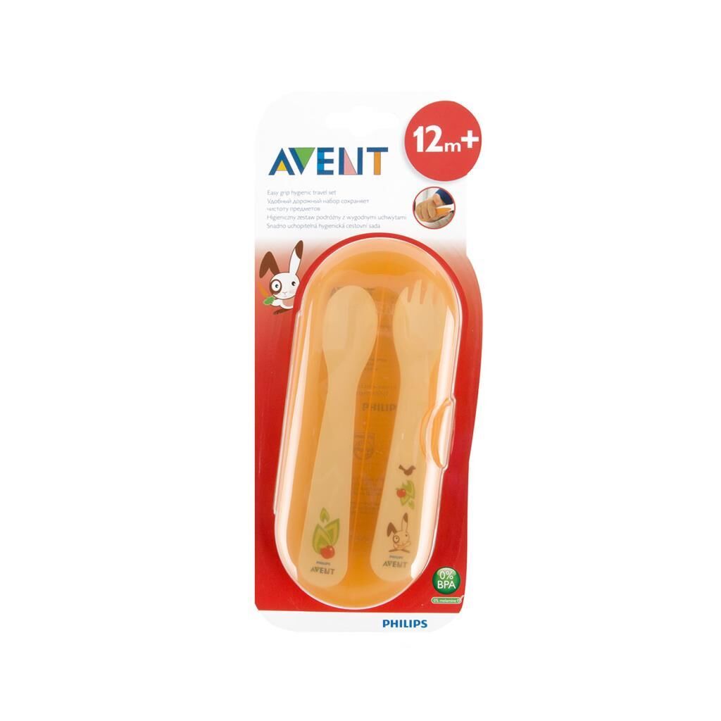 Avent Aks Çatal Kaşık Kutulu Set 12 Ay