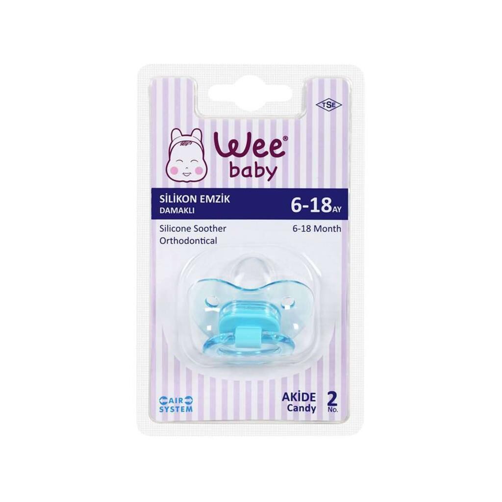 Wee Emzik Silikon Damaklı No:2 Askılı