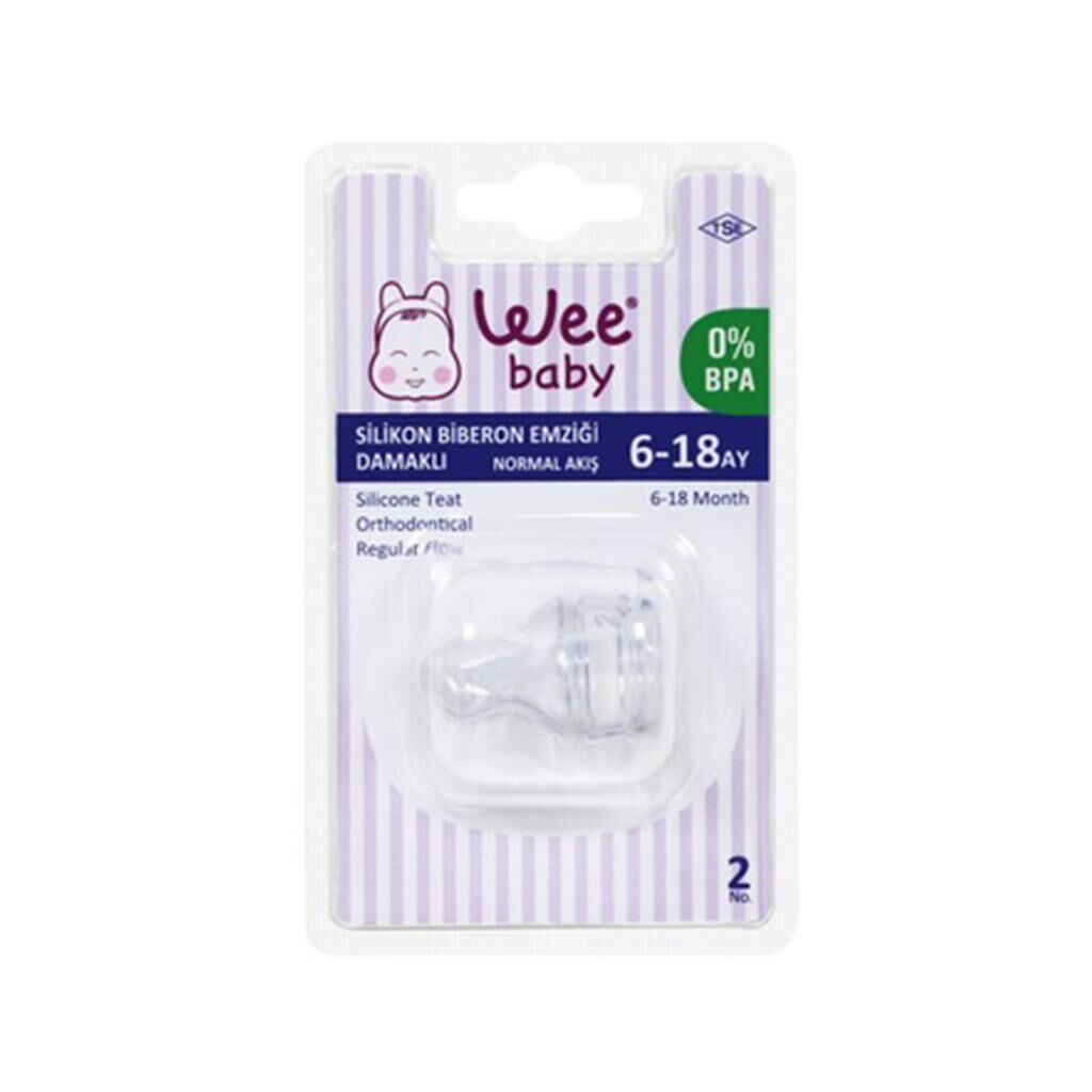 Wee Biberon Emzik Damaklı Silikon No:2 Askılı