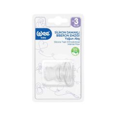 Wee Biberon Emzik Damaklı Silikon No:3 Askılı