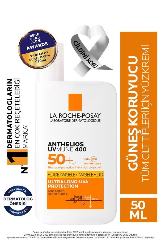 La Roche Posay Anthelios UVmune 400 Spf50+ Invisible Fluid 50 ml