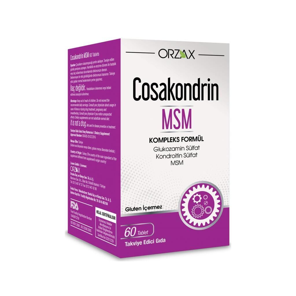 Cosakondrin MSM Kompleks Formül 60 Tablet