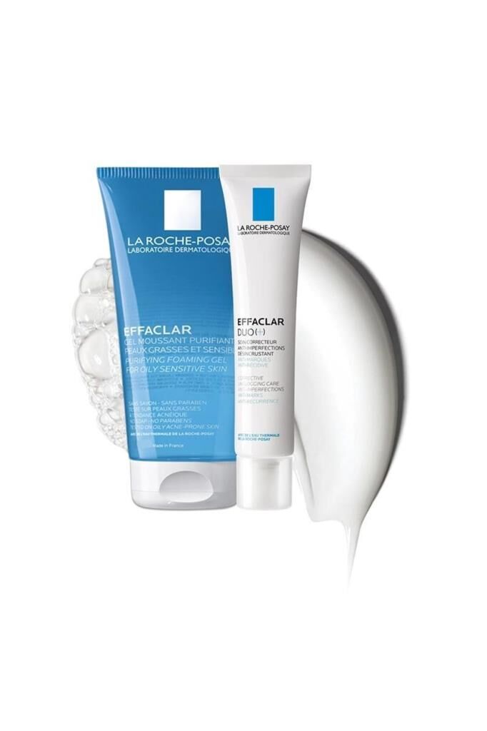 La Roche Posay Effaclar Jel 50 ml, Duo(+) Bakım Kremi 15 ml Tanışma Kiti