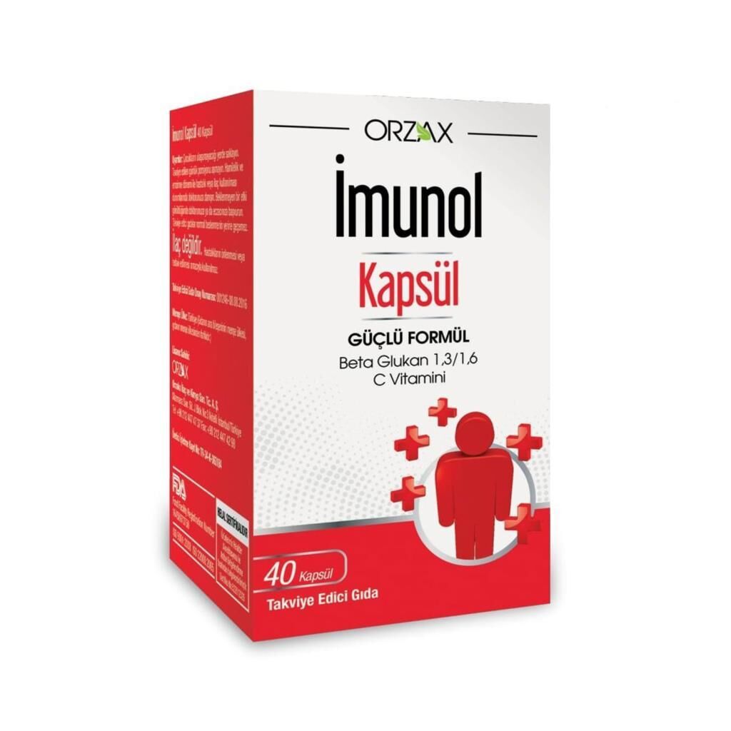 İmunol Kapsül 40 Kapsül C Vitaminli Takviye Edici Gıda