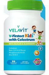 Velavit V-Firstect Kids with Colostrum 30 Çiğneme Tablet