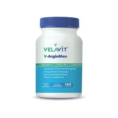 Velavit V-ArginMen L-Arjinin, L-Sitrulin, L-Karnitin içeren Takviye Edici Gıda 120 Kapsül