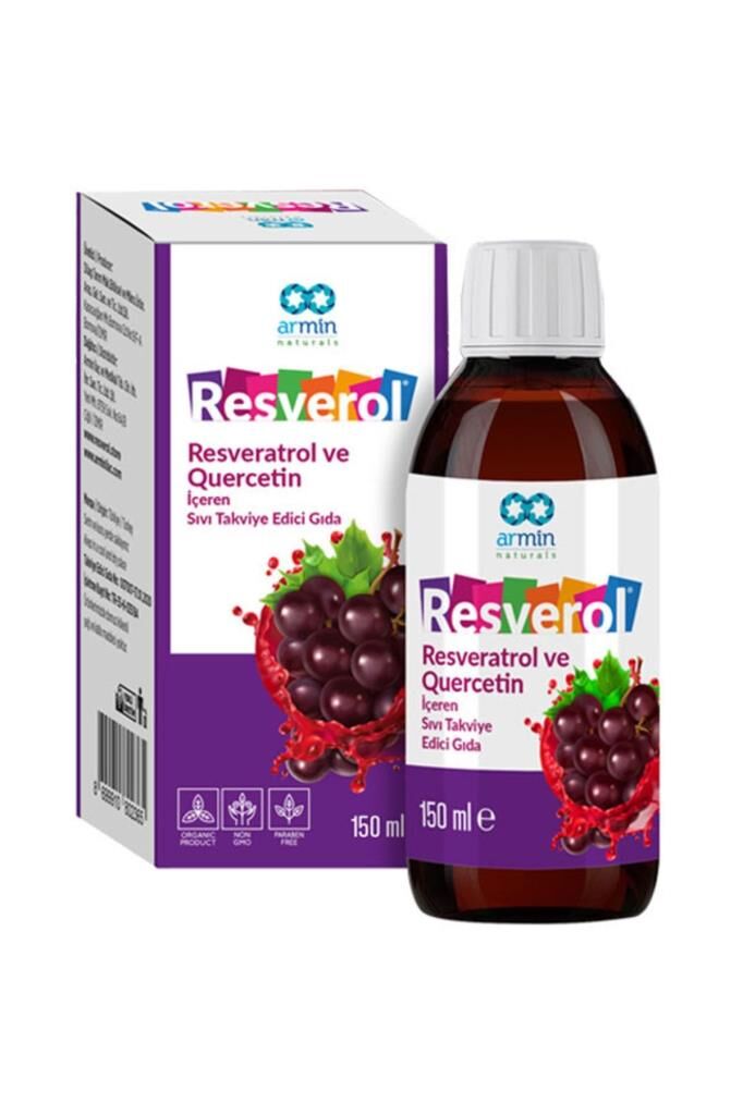 Resverol Resveratrol ve Quercetin içeren Sıvı Takviye Edici Gıda 150 ml