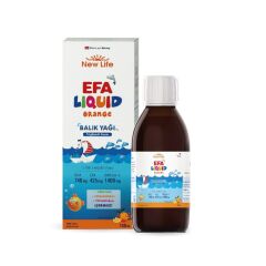 New_Life Efa Liquid Porataklal Aromalı (Orange) Balık Yağı 150 ml