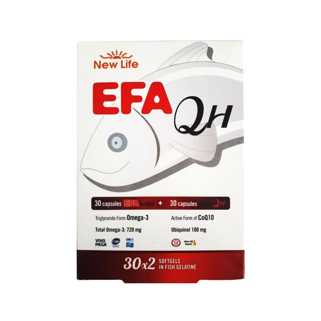 New_Life Efa S-1200 30 Kapsül ve Coenz QH 30 Kapsül