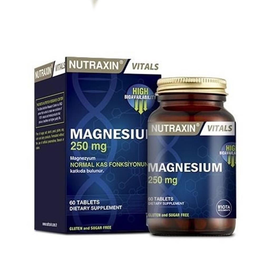 Nutraxin Magnesium 250 mg 60 Tablets