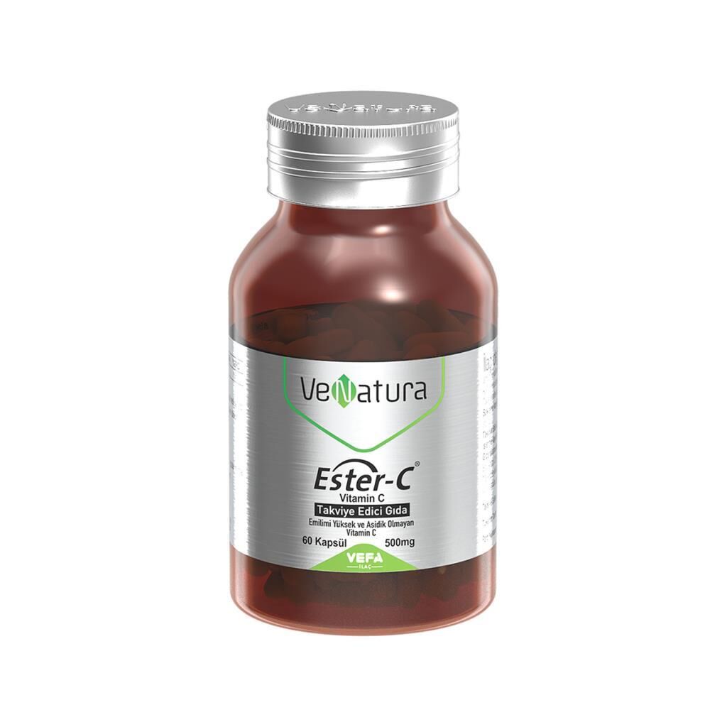 VeNatura Ester-C 60 Kapsül 500mg Vitamin C Takviye Edici Gıda