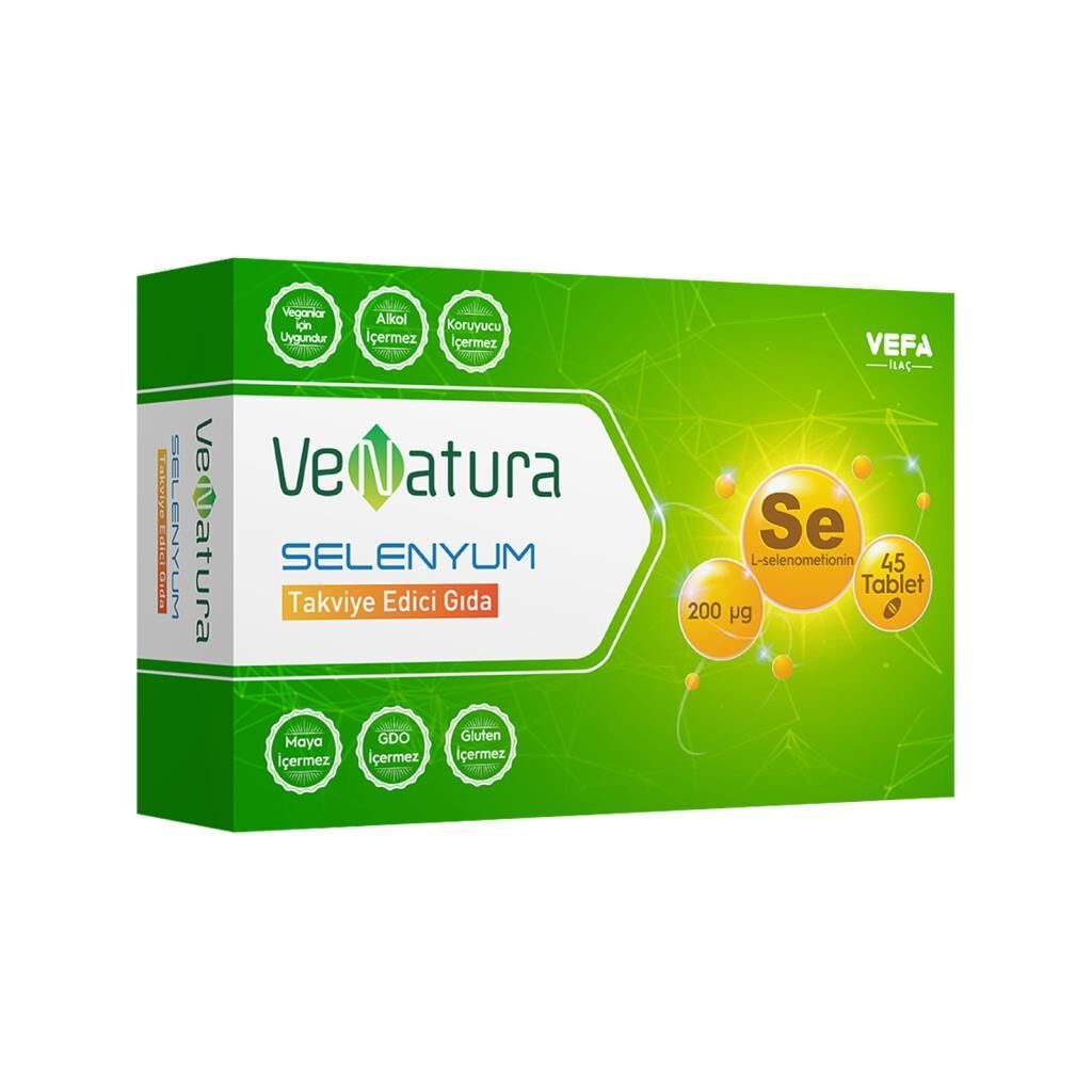 VeNatura Selenyum 45 Tablet 200 mcg Takviye Edici Gıda