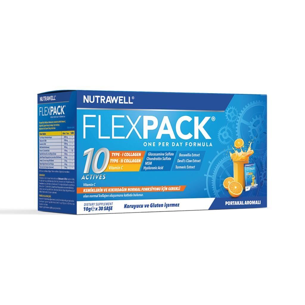 Nutrawell Flexpack Collagen Portakal Aromalı  10g x 30 Saşe