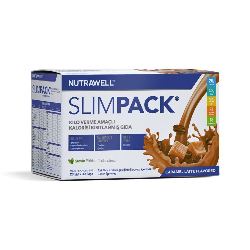 Nutrawell Slimpack Karamel Latte Aromalı 23 g x 30 Saşe