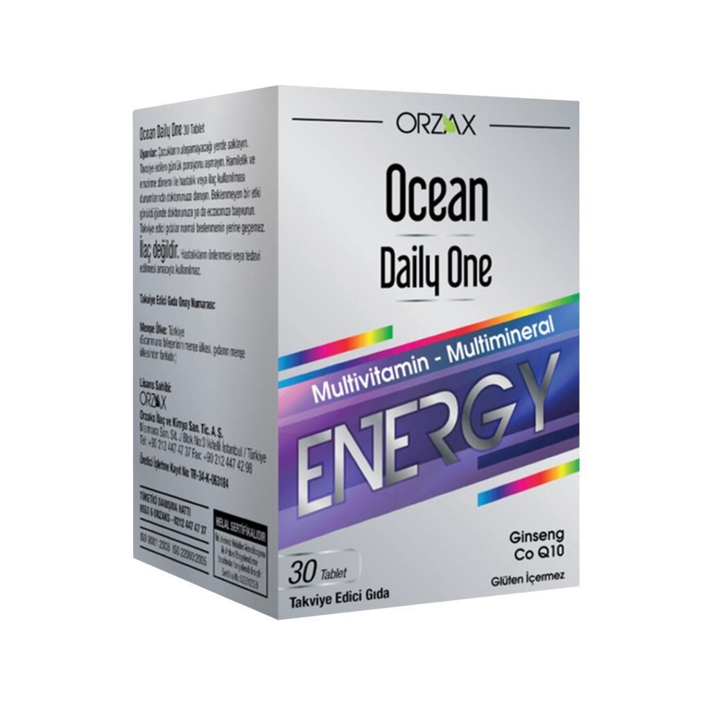 Ocean Daily One Energy 30 Tablet Takviye Edici Gıda