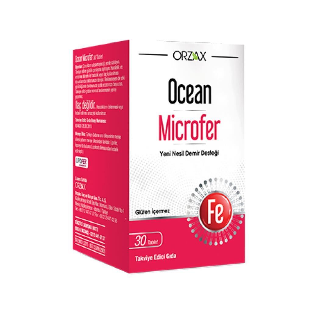 Ocean Microfer Fe 30 Tablet Takviye Edici Gıda