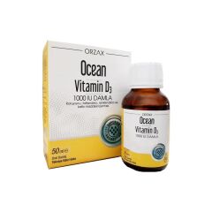 Ocean Vitamin D3 1000 UI Oral Damla 50 ml Takviye Edici Gıda