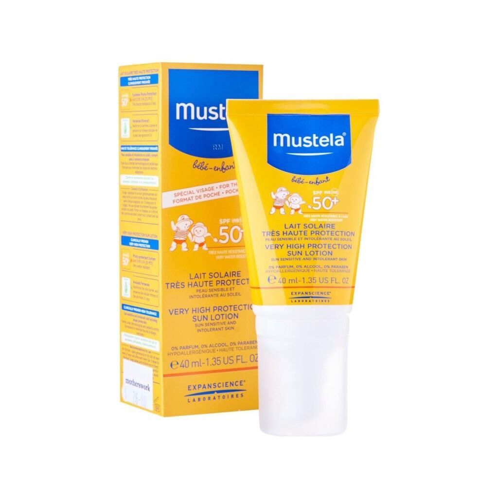 Mustela Güneş Koruyucu Spf50+ Yüz için Pompalı Krem 40 ml