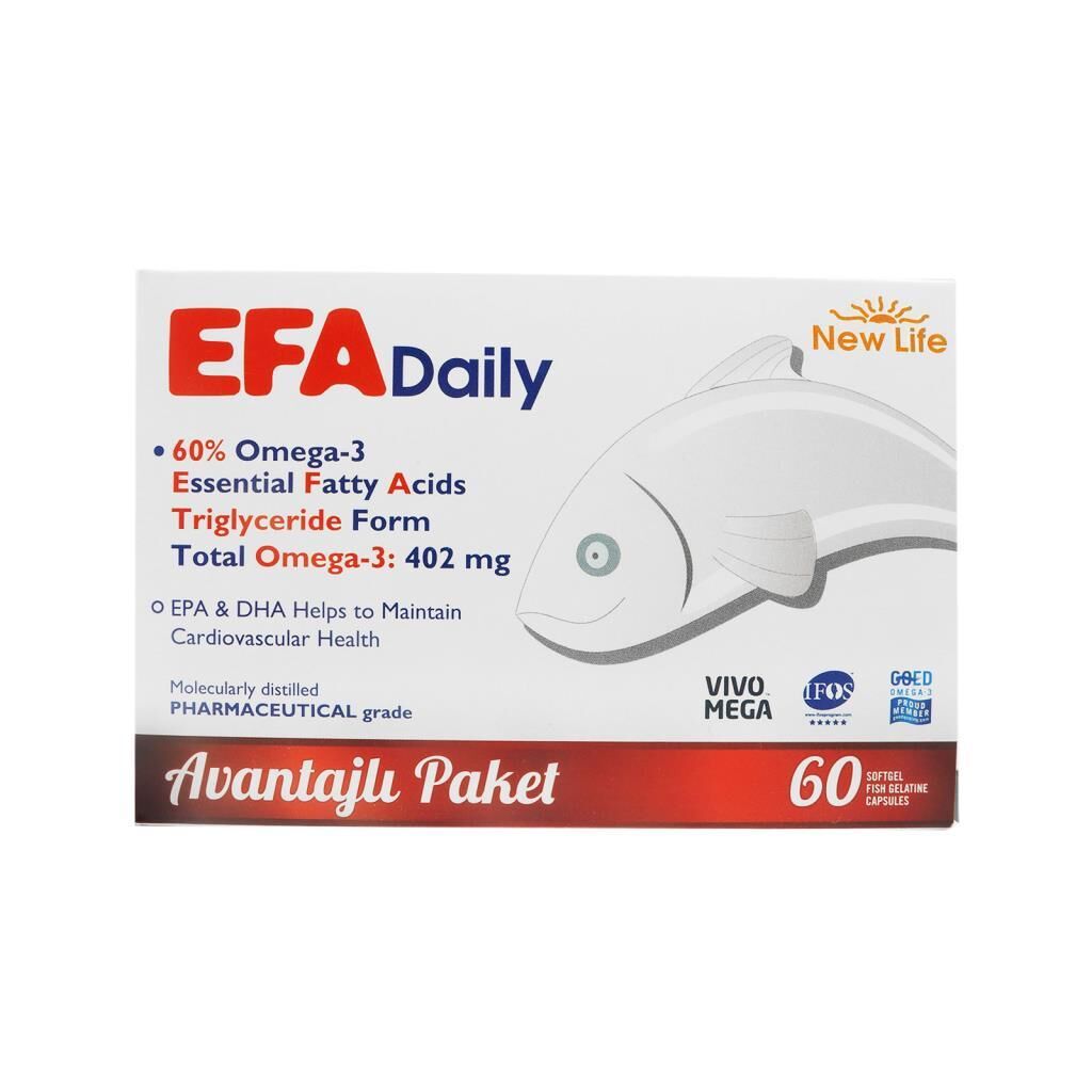 New_Life Efa Daily Avantajlı Paket 60 Yumuşak Kapsül