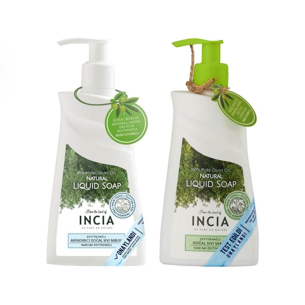 Incia Kofre Sıvı Sabun Arındırıcı ve Zeytinyağlı 2*250 ml